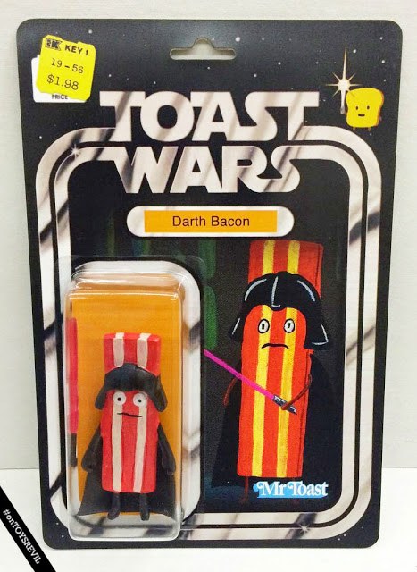 Toast Wars: "Darth Bacon" Bootleg Action figure