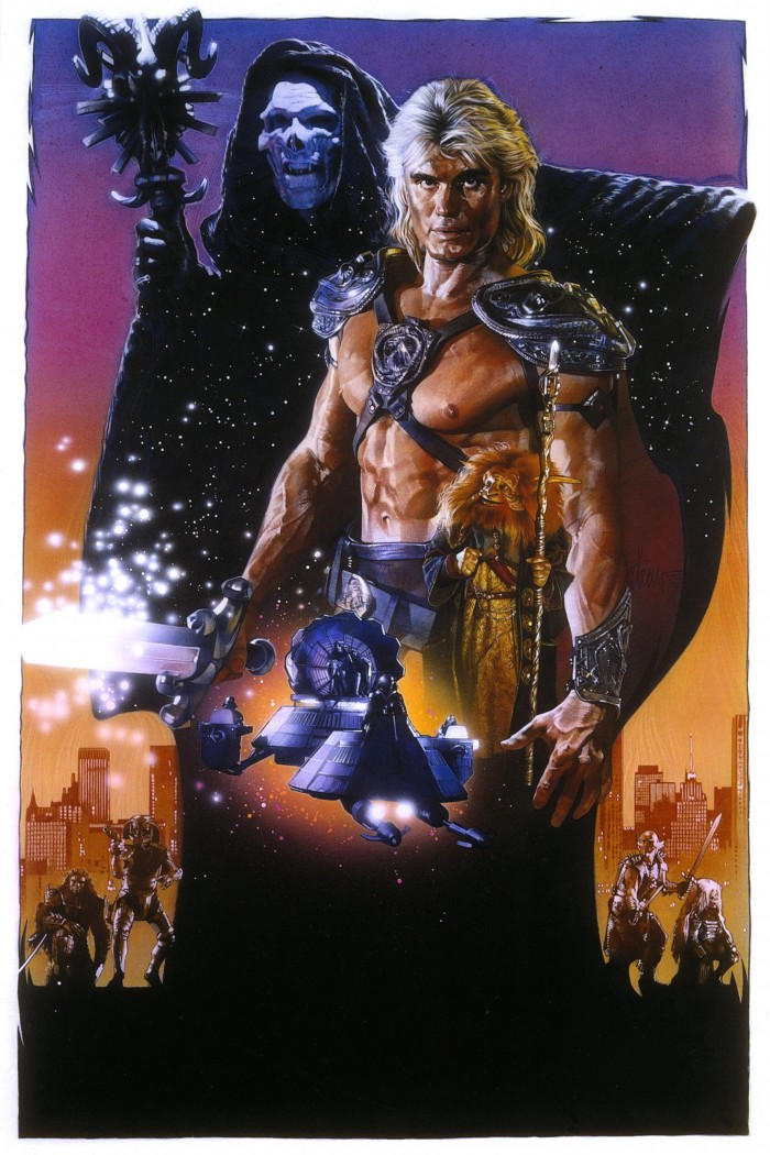 Masters of the Universe movie poster art by Drew sSruzan