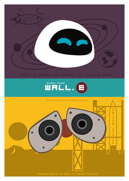 WALL•E poster by Henrique Ferrer