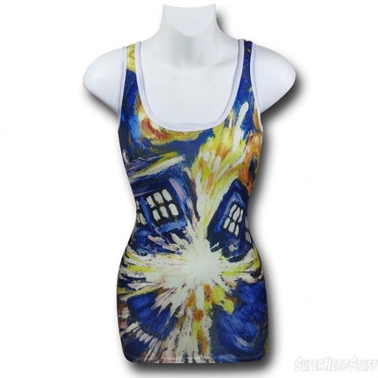 Doctor Who Exploding TARDIS Tank Top