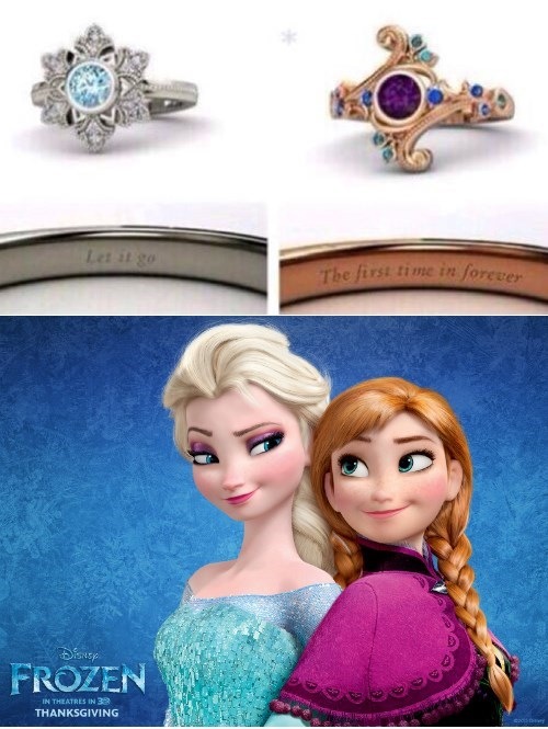 Frozen Inspired Engagement Rings