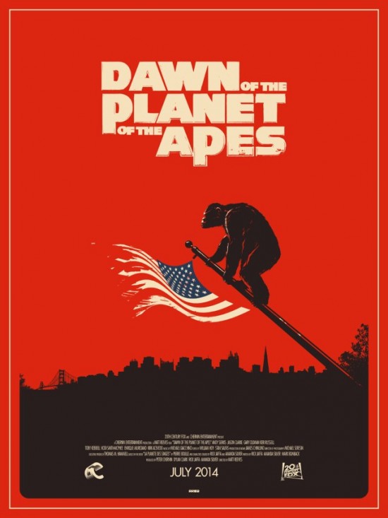 Dawn Of The Planet of The Apes poster