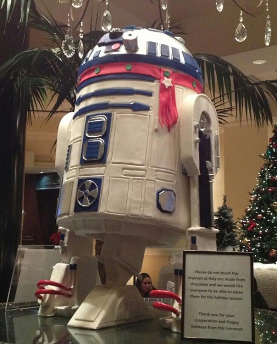 Life-Size White Chocolate R2-D2