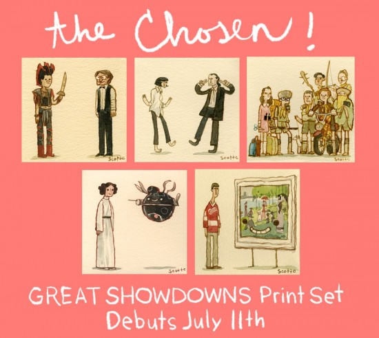 Scott C's new Great Showdowns print set