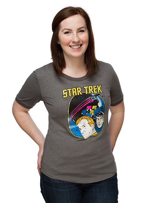 Retro Star Trek Ladies' Ringer Tee