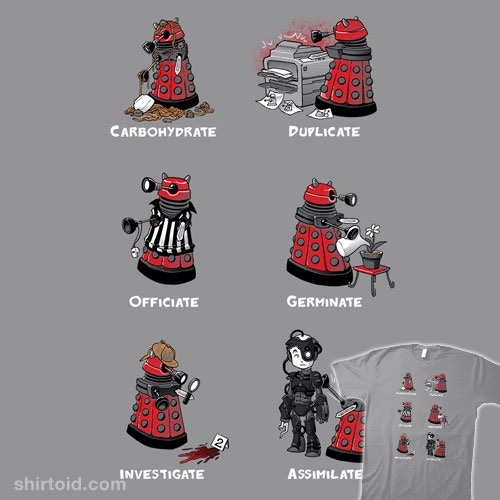 Busy Little Dalek t-shirt