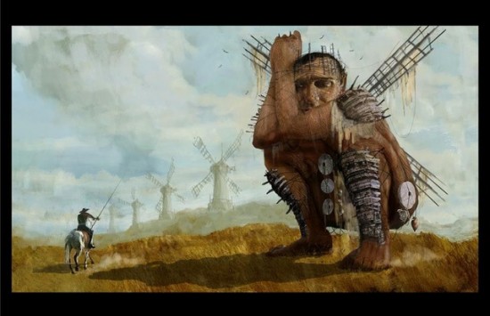 concept art from Terry Gilliam's The Man Who Killed Don Quixote