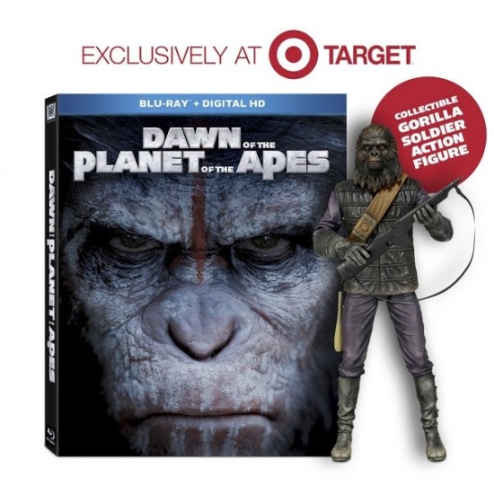 Target Exclusive Dawn of the Planet of the Apes Blu-Ray With NECA Figure