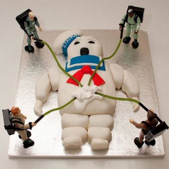 Stay Puft Marshmallow Cake