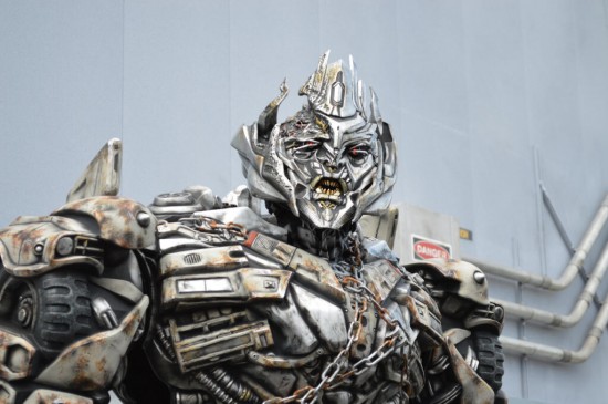 Universal Orlando theme park now has a Megatron costumed character in the park