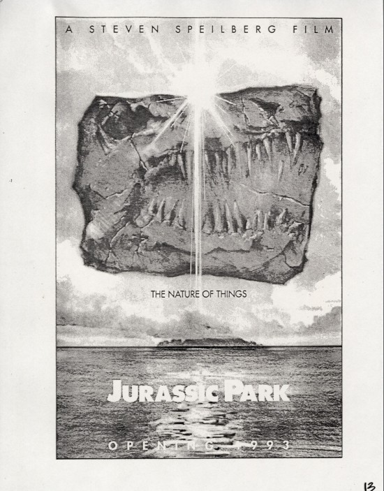 Unused Jurassic Park Posters Designed By John Alvin