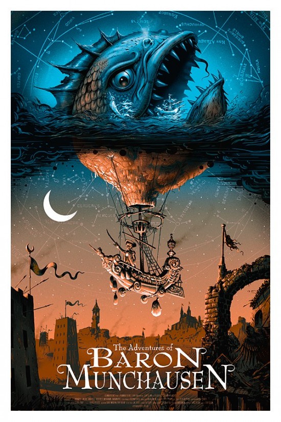 Jeff Soto's The Adventures of Baron Munchausen poster
