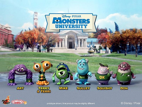 Monsters University by Hot Toys: Vinyls & Cosbabys