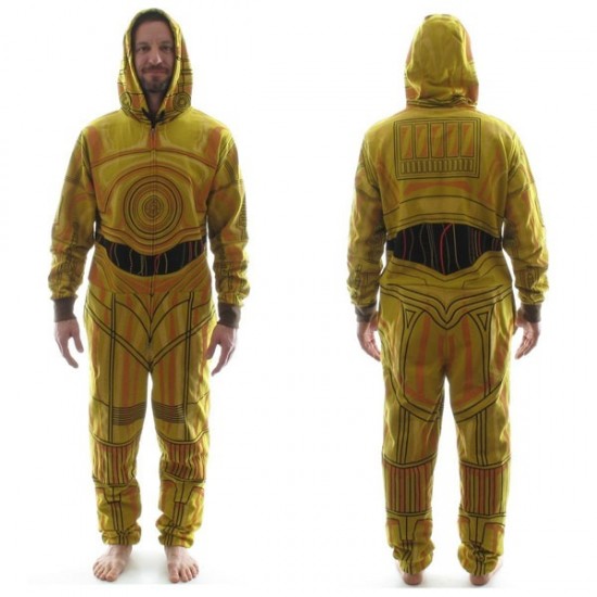 Star Wars C-3PO Costume Hooded Union Suit