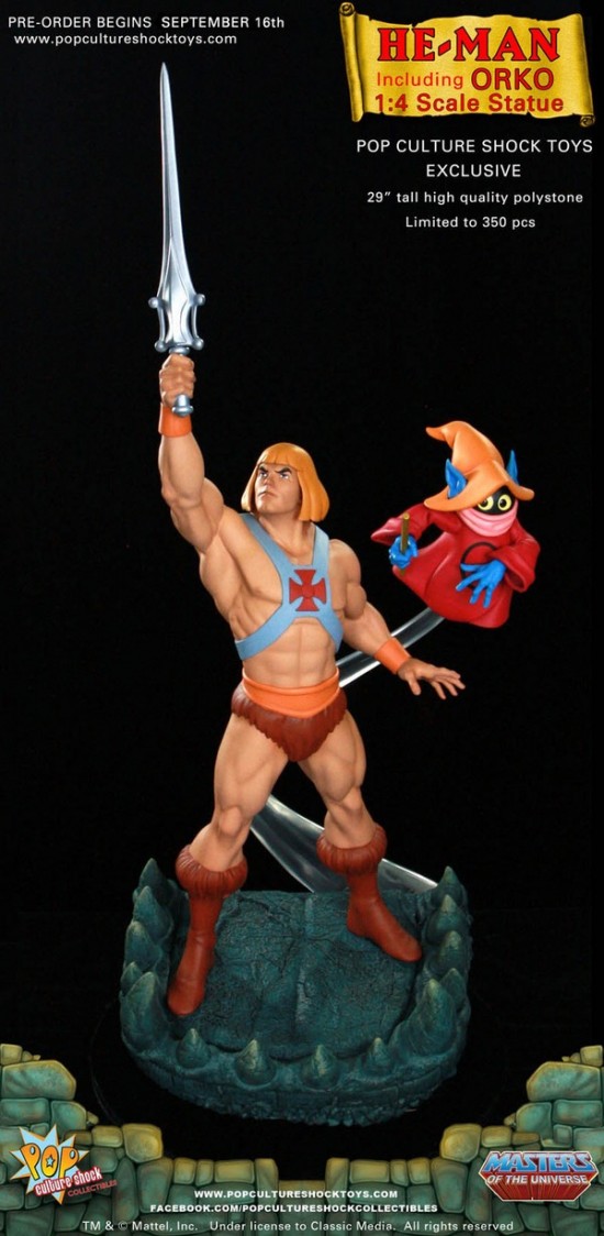 1/4th He Man Statue from PopCulture Shock Collectibles