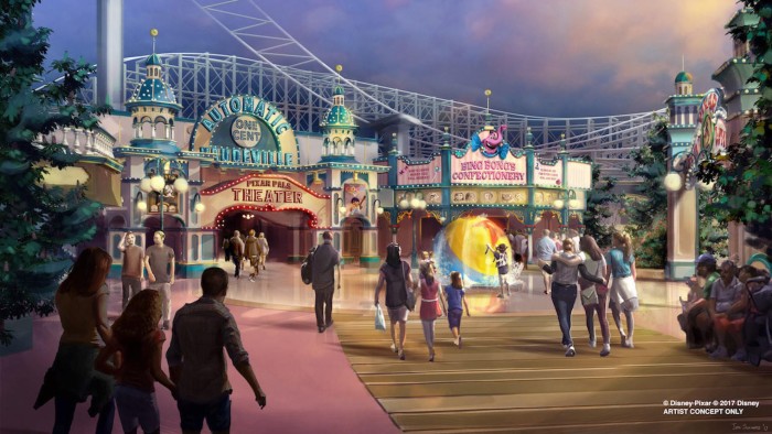 Pixar Pier inside out neighborhood