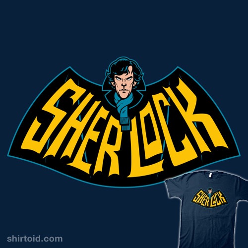 Sherlock Batman logo tshirt