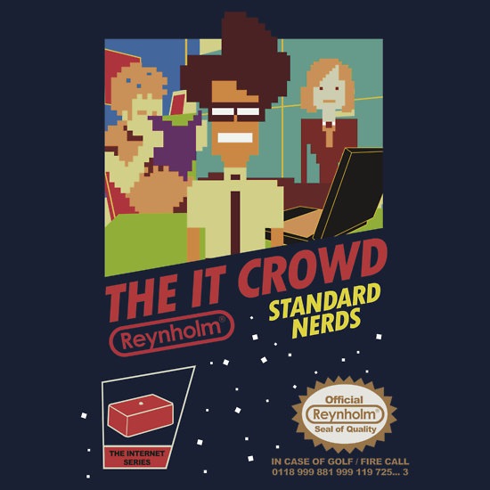 The IT Crowd NES Game T-Shirt