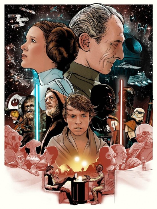 Star Wars Print By Joshua Budich