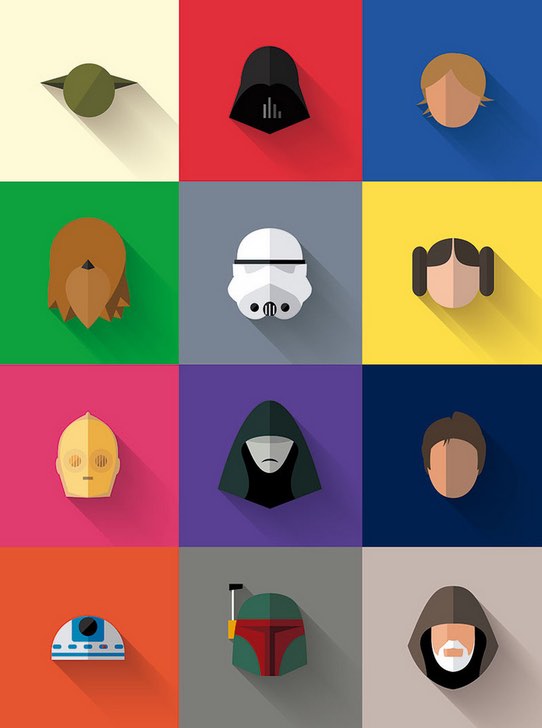 Star Wars Design Icons by: Filipe De Carvalho