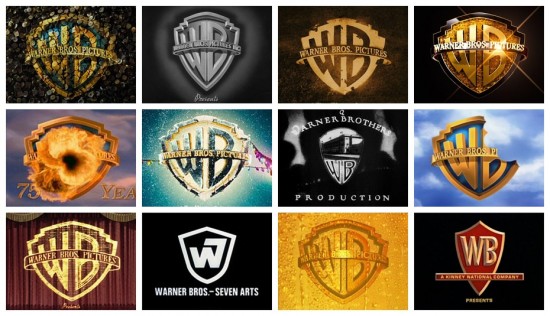 90 years worth of Warner Bros. logos: 13 main logos, 200+ variations, 300+ images
