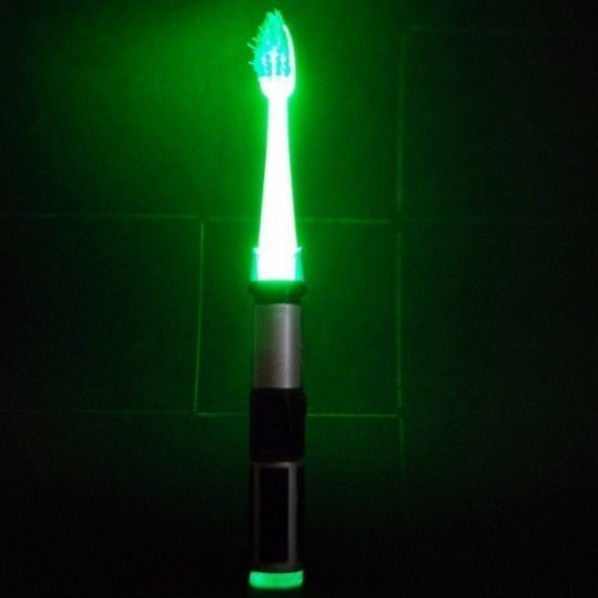 Lightsaber toothbrush