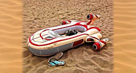 Landspeeder Inflatable Pool Float