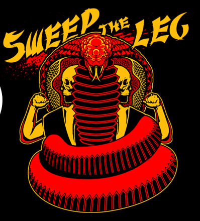 Karate Kid-inspired design "Sweep The Leg".