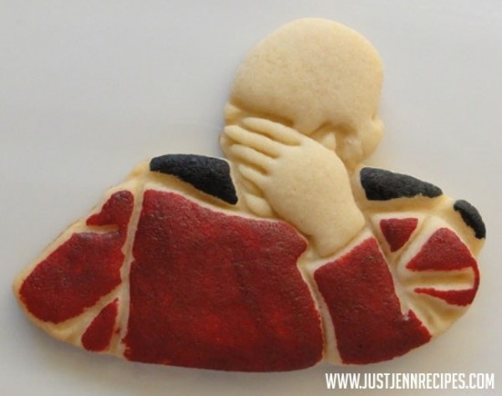 Picard Facepalm Cookie