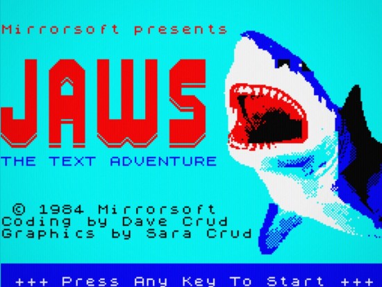Jaws, the text adventure