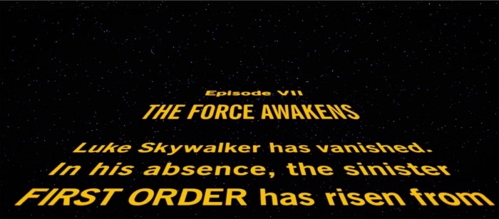 Star Wars: The Force Awakens opening crawl