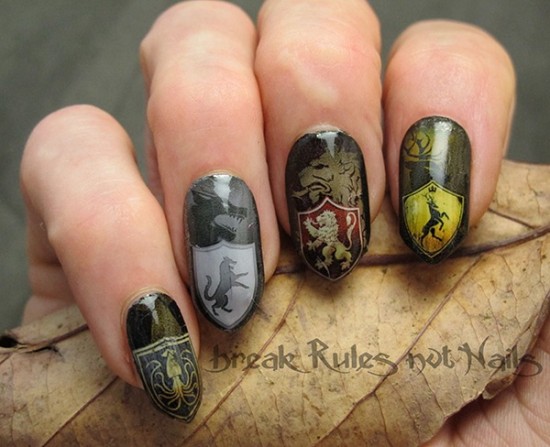 Game Of Thrones Nail Art 