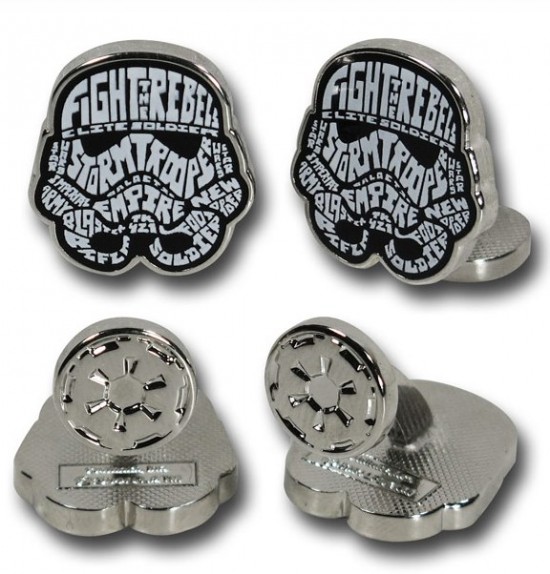 Star Wars Stormtrooper Typography Cufflinks