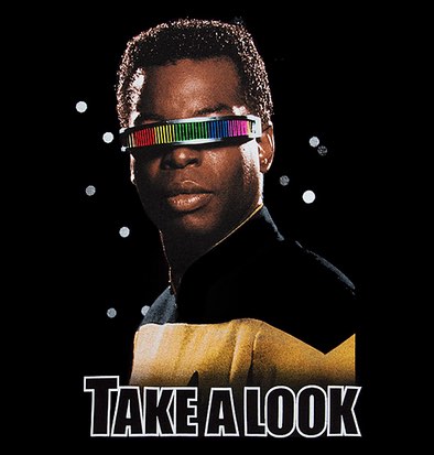 Geordi Take's A Look t-shirt