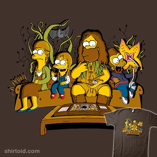 Mashup Jumanji and The Simpsons t-shirt