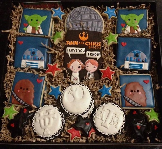 Star Wars Wedding Cookies