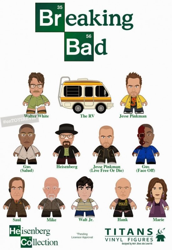 The Heisenberg Collection (#BreakingBad) Mini Figures from Titan Merchandise