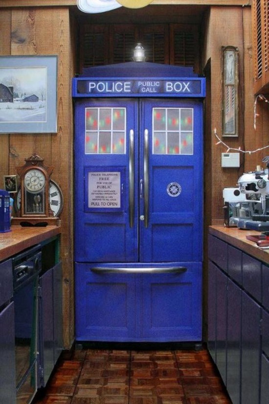 TARDIS Police Box Fridge Decals 