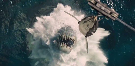 Jurassic World water dinosaur possibly a Mosasaurus