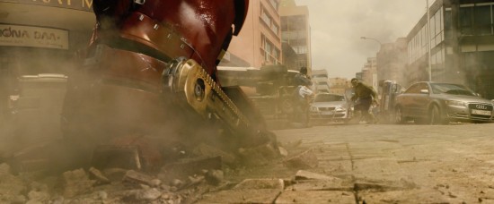 Avengers: Age of Ultron: The Hulkbuster suit arrives to take on The Incredible Hulk
