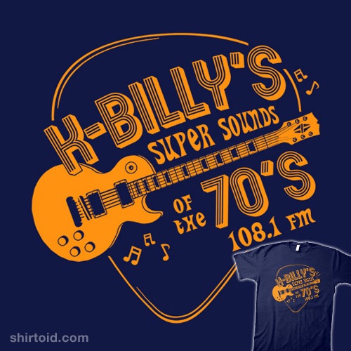 K-Billy's Super Sounds of the 70?s t-shirt