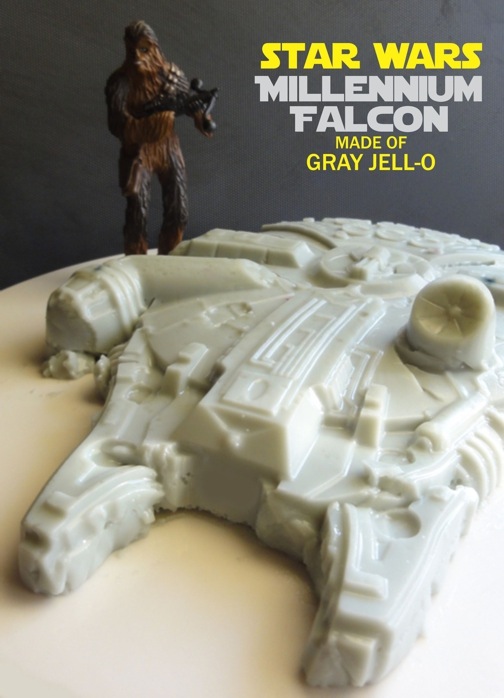 The Millennium Falcon Looks Good in Grey Jell-O