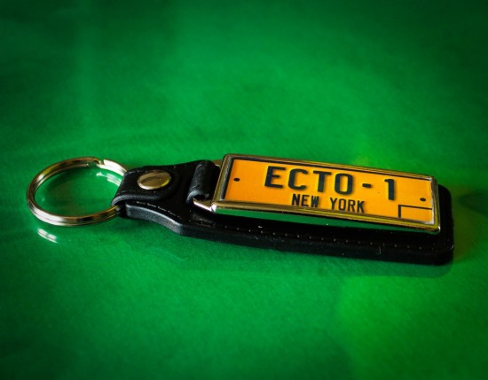 ECTO-1 license plate keychain