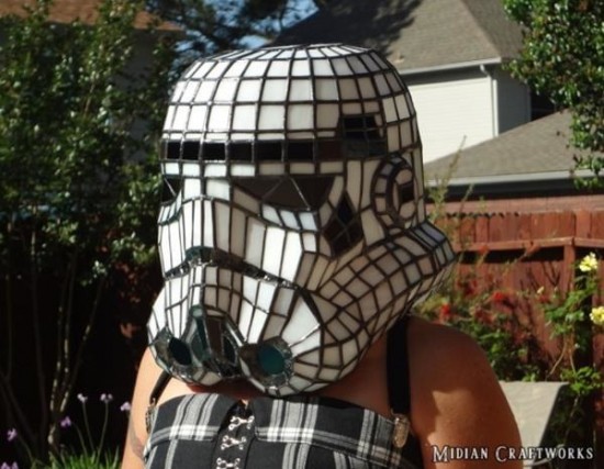 Stained Glass Stormtrooper Helmet Lamp 