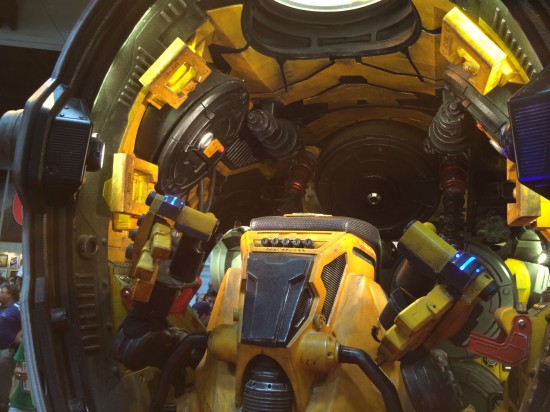 Guardians of the Galaxy mining pod prop on display at Marvel