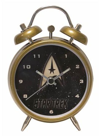 Star Trek Command Insignia Emblem Mini Twin Bell Alarm Clock