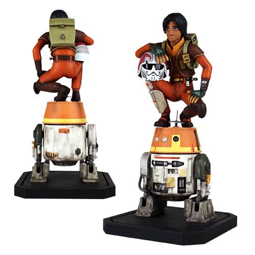 Star Wars Rebels Ezra and Chopper Maquette Statue