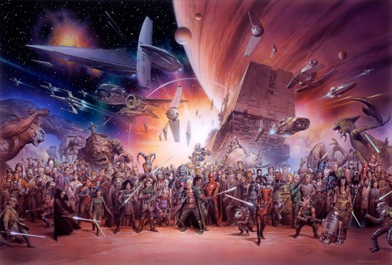  Original STAR WARS Artwork By Tsuneo Sanda