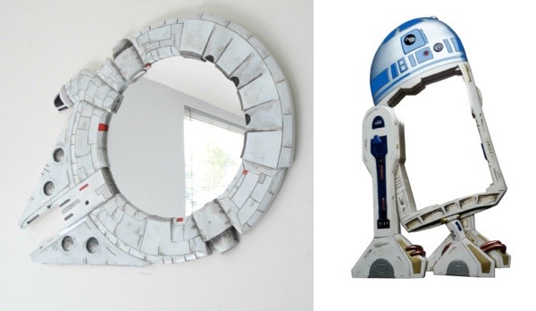 Millennium Falcon And R2-D2 Star Wars Mirrors