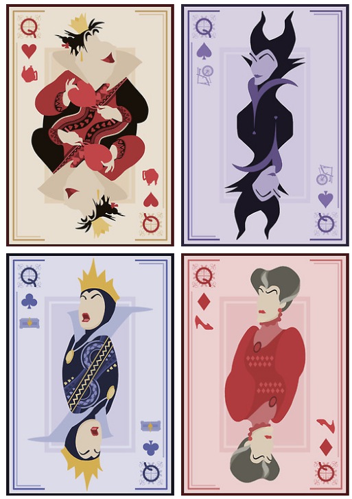 Mario Graciotti's Disney Villainesses deck of cards